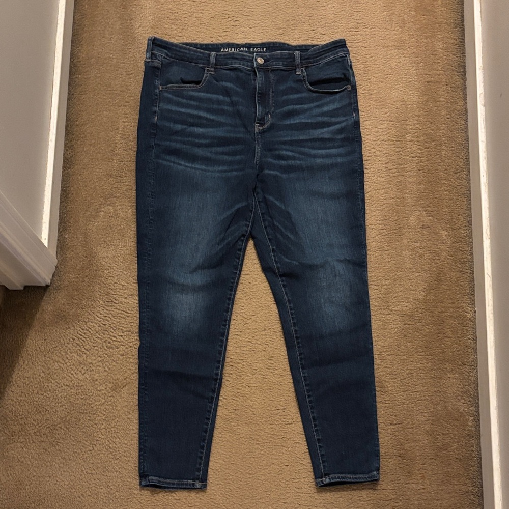 American Eagle Medium Blue Stretch Skinny Jeans